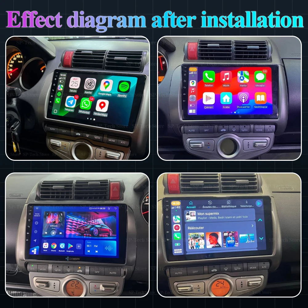 For Honda Fit Jazz 2002 - 2008 Ldh Rdh Car Radio Audio Mulltmedia Player Android Intellige | AUTOKITSHOP