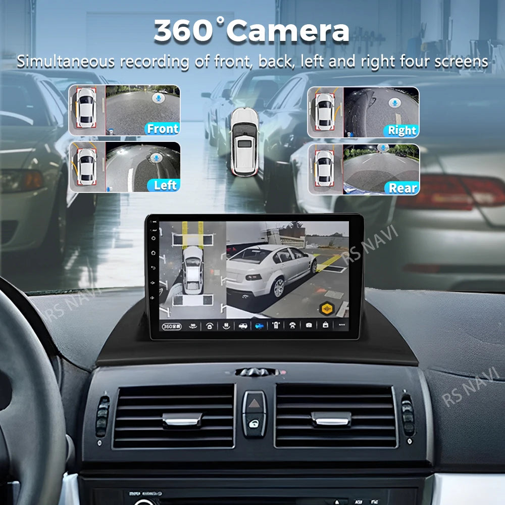 Android 16 Carplay Auto Car Radio For BMW X3 E83 2004 2005 2007 2008 2009-2012 Multimedia
