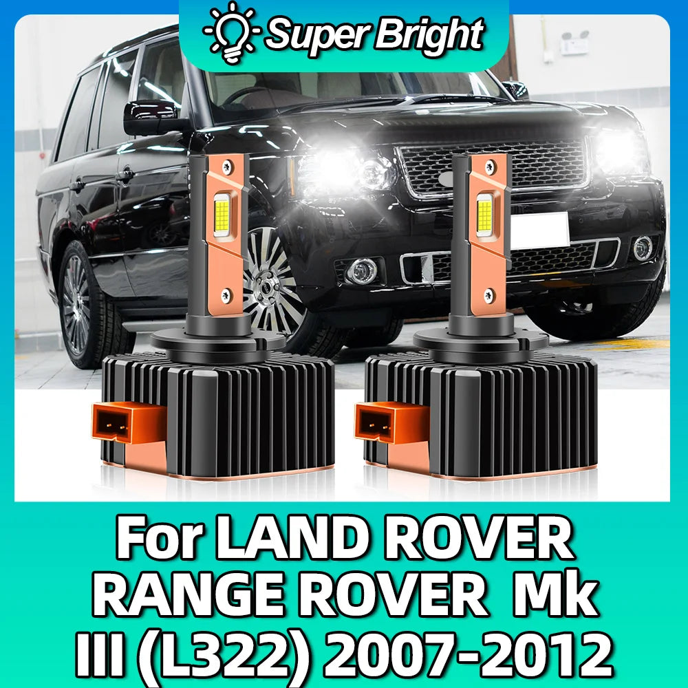 LED D1S 80000Lm Car Headlight Bulb 1:1 HID Auto 6000K 90W For LAND ROVER RANGE ROVER Mk II