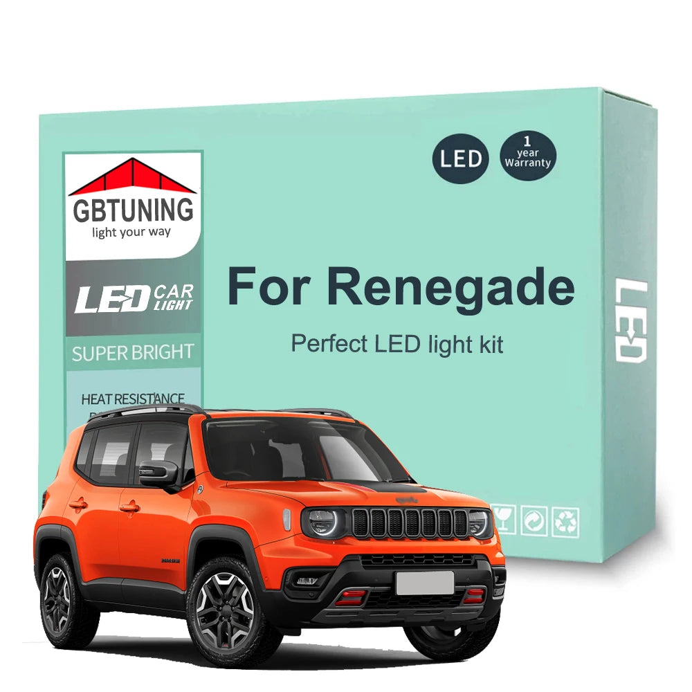 12-Piece LED Interior Light Kit for Jeep Renegade - Canbus Error-Free Bulbs | AUTOKITSHOP