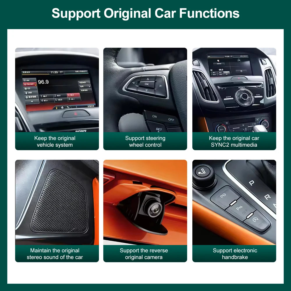 Wireless Carplay For Ford Sync2 2011-2016 Explorer Focus Fiesta C-max Edge F150 Fusion Tau