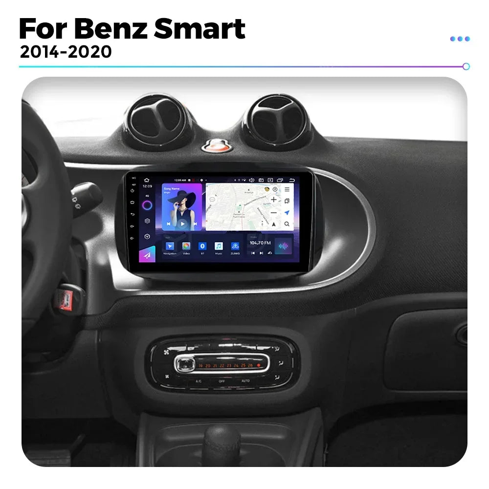 7862 Car Raido for Mercedes Smart 453 Fortwo 2014 - 2020 Wireless CarPlay Android Auto Vid | AUTOKITSHOP