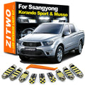 ZITWO 10Pcs Car LED Interior Light Bulb Kit For Ssangyong Musso 2017 2018 Korando Sports 2013 20 - Canbus LED Car Light