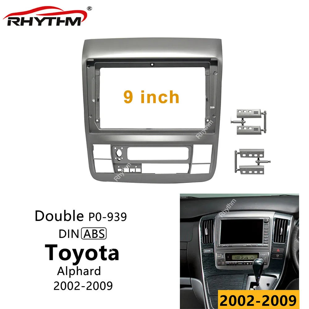 9 Inch Car Fascia For Toyota Alphard 2002-2009 Stereo 1din 2din Radio Panel Dash Installat | AUTOKITSHOP