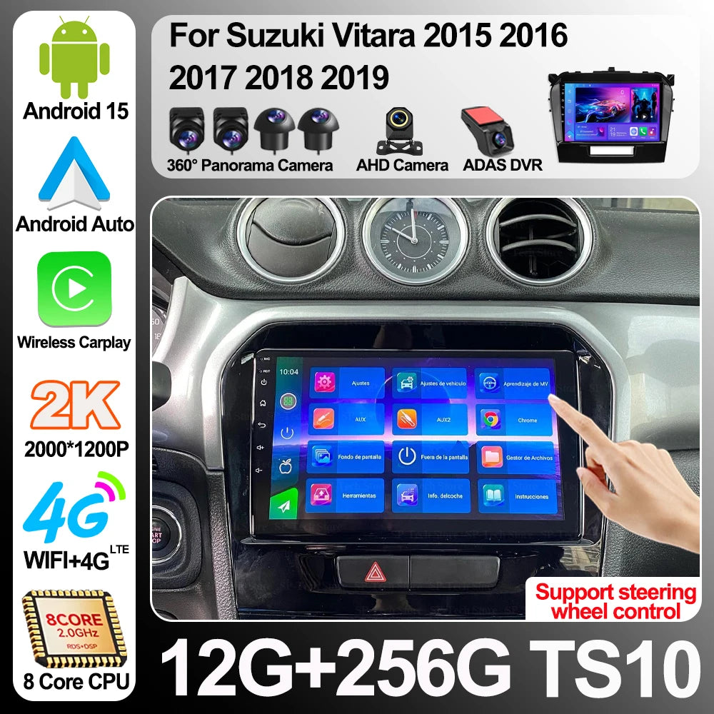 Android 16 For Suzuki Vitara 2015 2016 2017 2018 2019 Car Radio Multimedia Navigation Gps  | AUTOKITSHOP