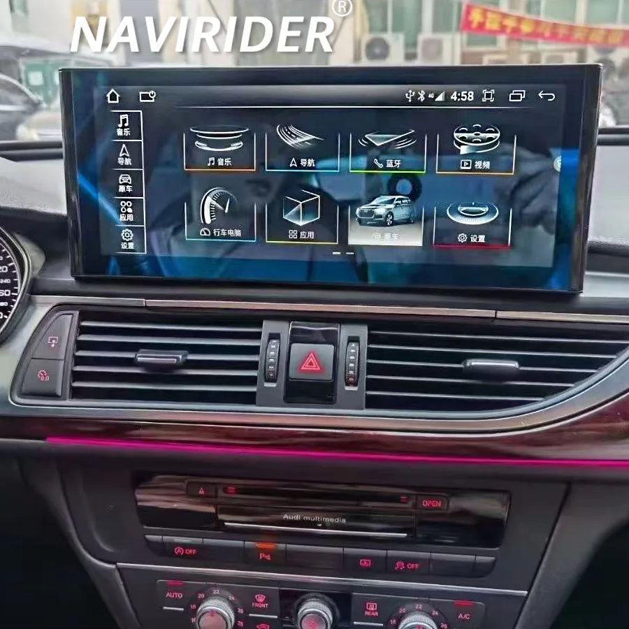 Android 15 Car Video Player 12.3 inch Touch screen For Audi A6L A7 2009-2015 Wireless CarP | AUTOKITSHOP