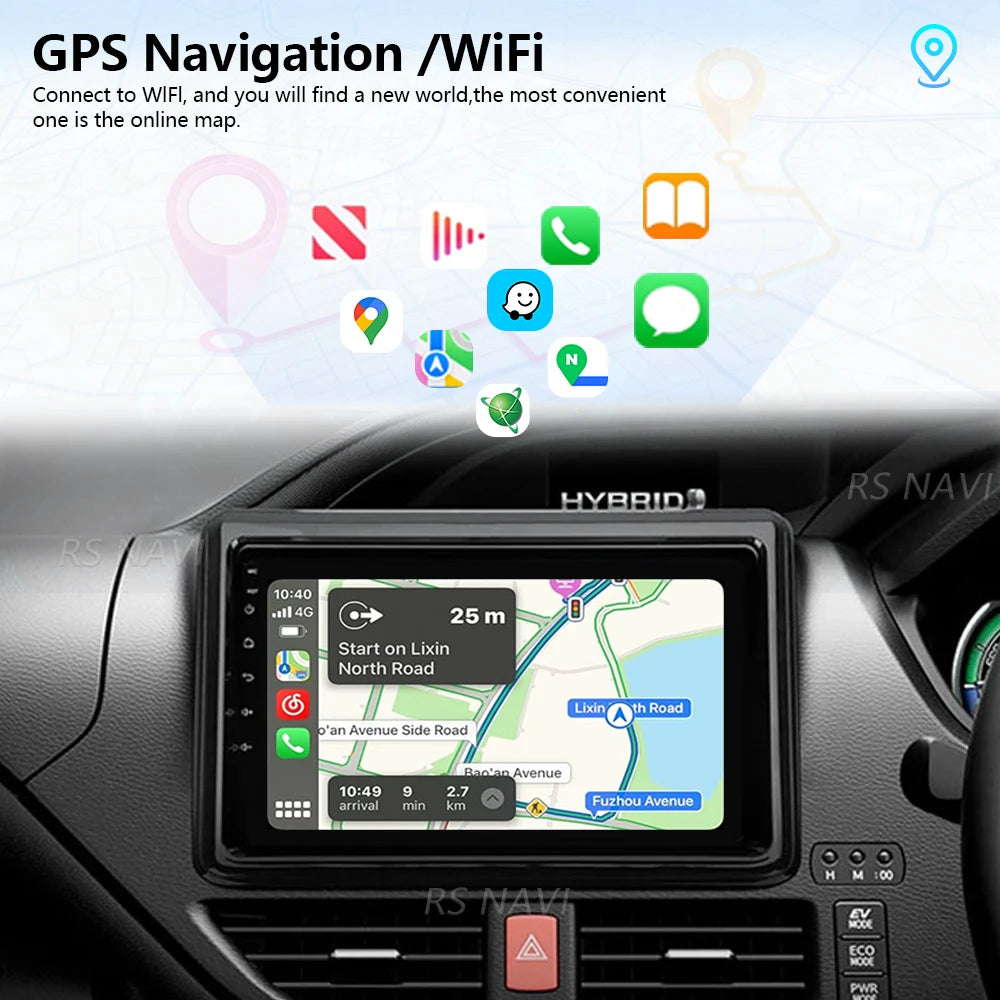 Android 16 Carplay Auto Qualcomm 2K QLED Screen Car Radio Player For Toyota Noah Voxy R80