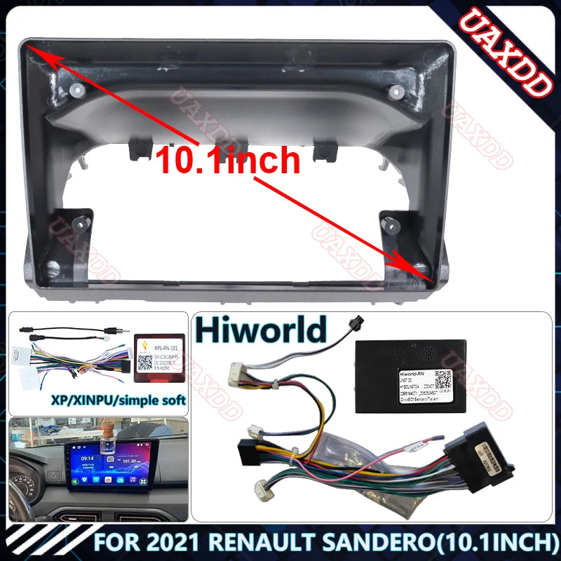 FOR 2021 RENAULT SANDERO 10.1INCH CAR Radio Android stereo Harness screens accessories nav