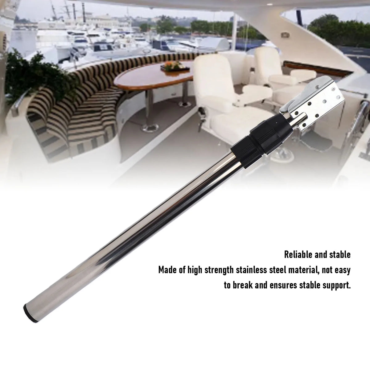 Stainless Steel RV Folding Table Leg 18.5-28in Adjustable Height Collapsible Furniture Leg for R - Automotive LED Light