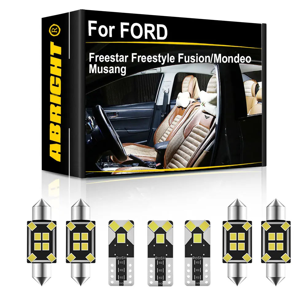 LED Interior Light Kit for FORD - Canbus Error-Free Interior Bulbs