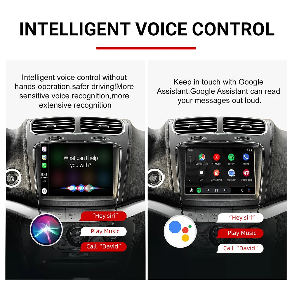 Wireless CarPlay Android Auto for Dodge Challenger Journey Charger Durango InterfaceRetrof