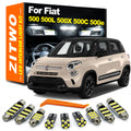 ZITWO Car Accessories LED Interior Map Dome Light Luggage Bulb Kit For Fiat 500  for Fiat 2007-2021 - Canbus LED Car Lig