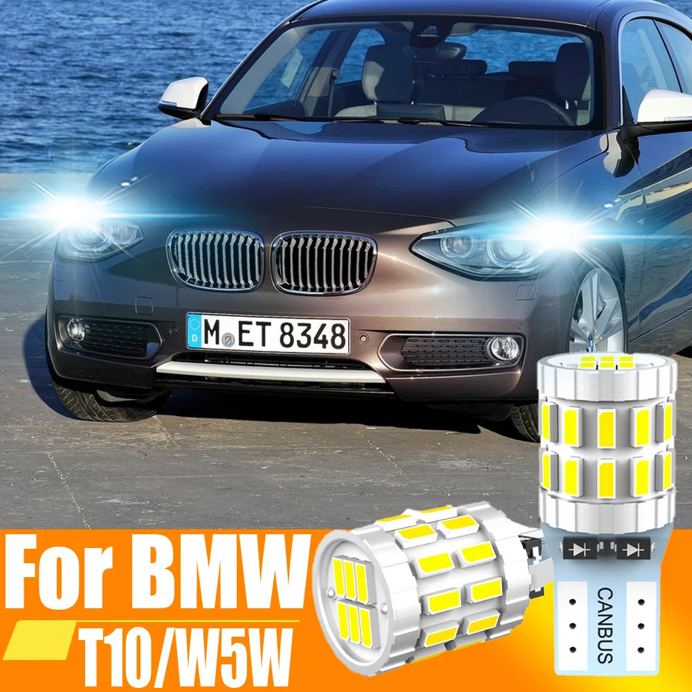 2x W5W T10 Led Canbus Clearance Lights Car Interior Bulb Parking Diode Lamp 12v For BMW E9