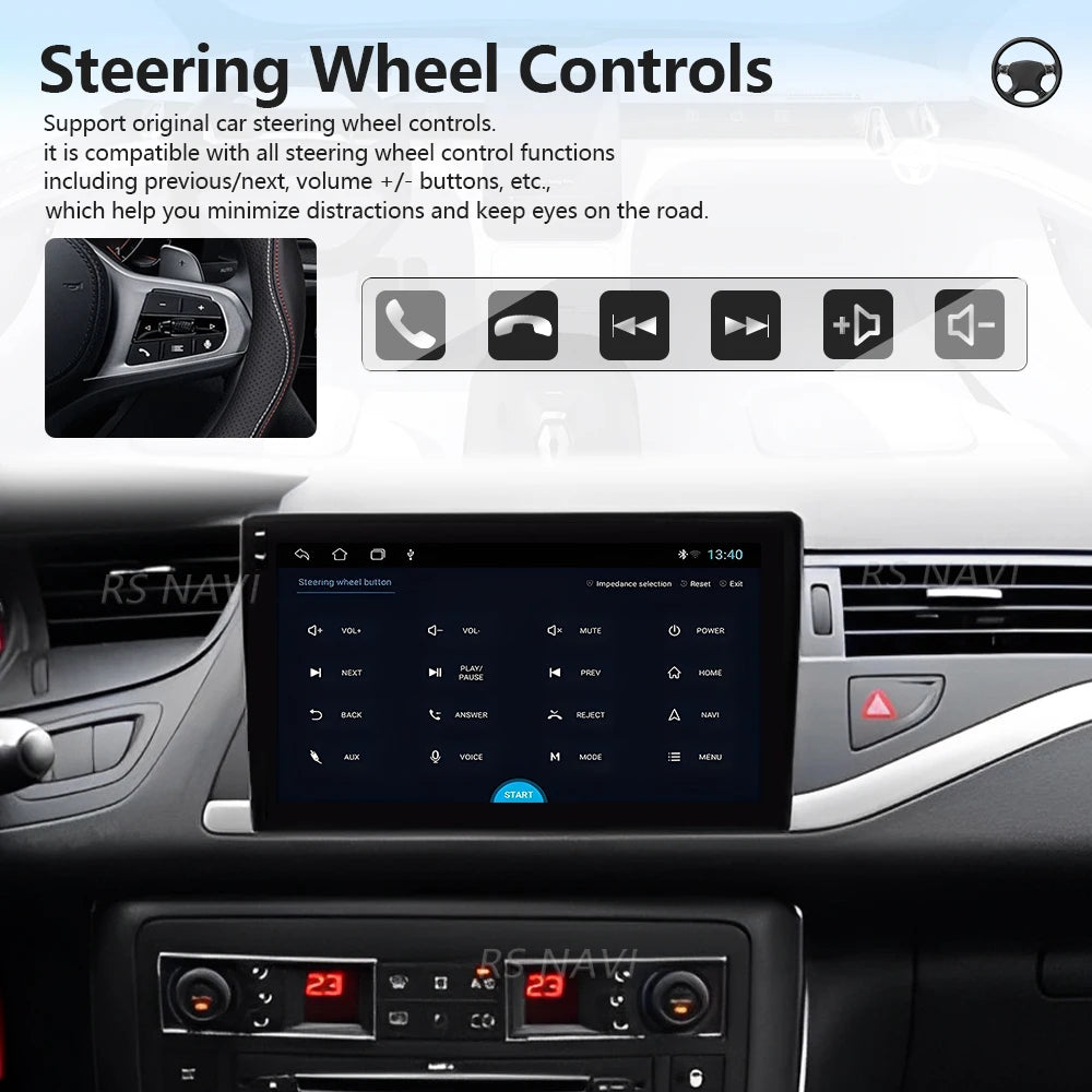 Plug and Play Android 16 For Citroen C5 2008 2009 2010 - 2017 Carplay Car Radio Multimedia
