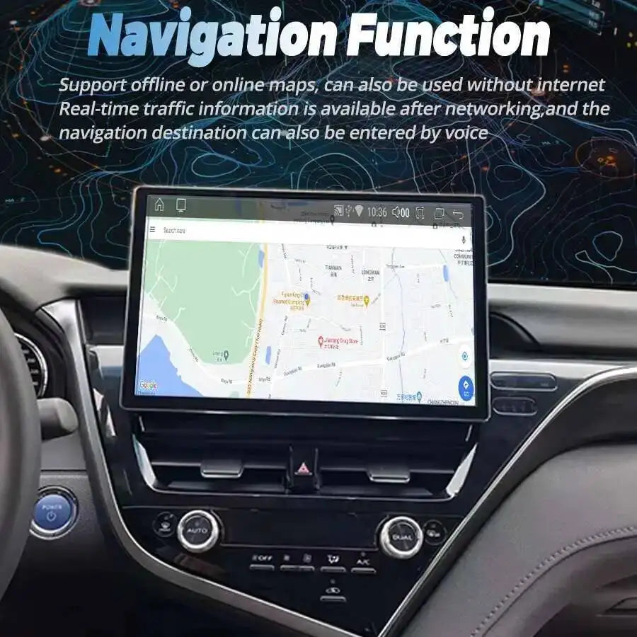Screen Android For Toyota Camry 2021 2022 13.3 Inch Car Radio DVD Multimedia Player GPS Na | AUTOKITSHOP