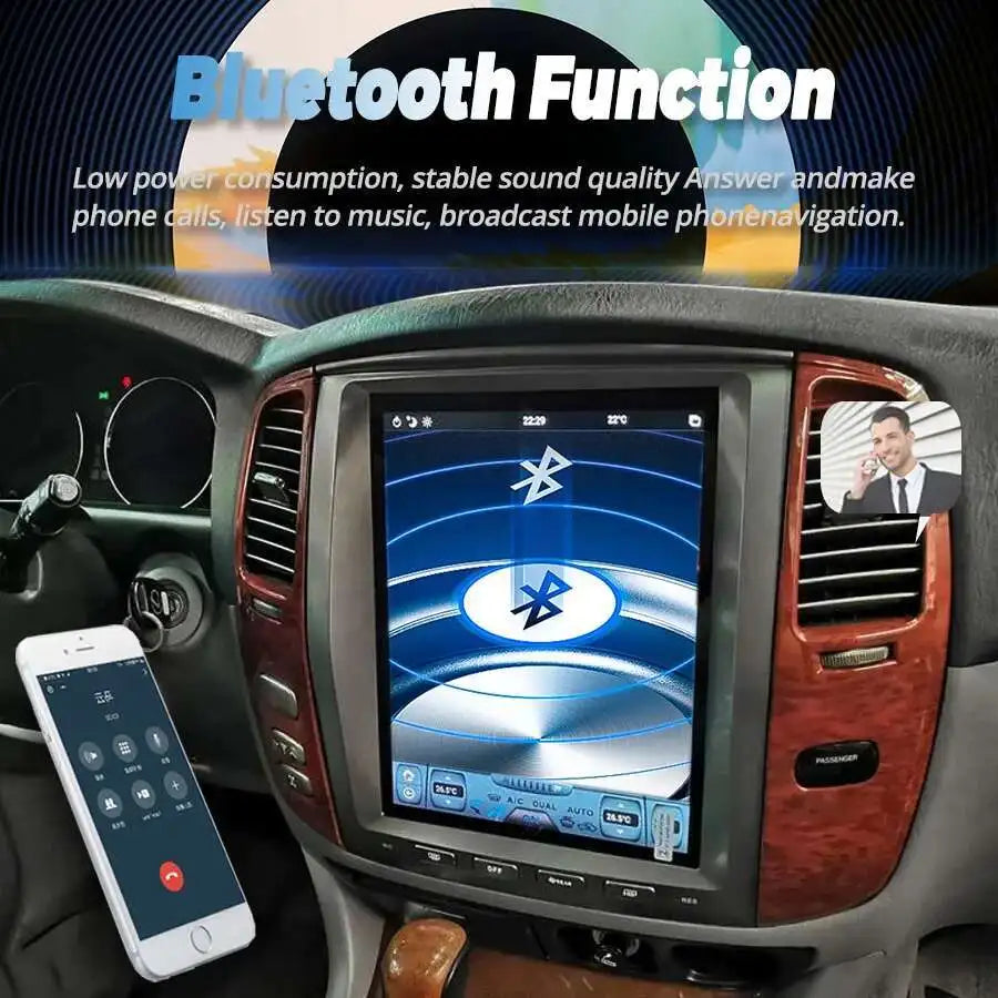 For Lexus LX470 2005 Android Screen Radio GPS Stereo For Toyta Land Crueser 100 LC100 Auto