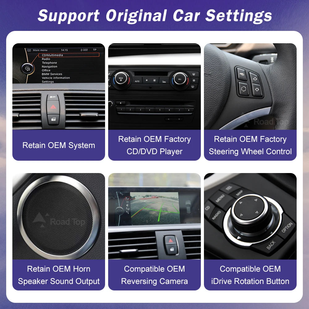 10.25" Wireless CarPlay Android Auto Car Multimedia Touch Screen For BMW 1 Series E81 E82  | AUTOKITSHOP