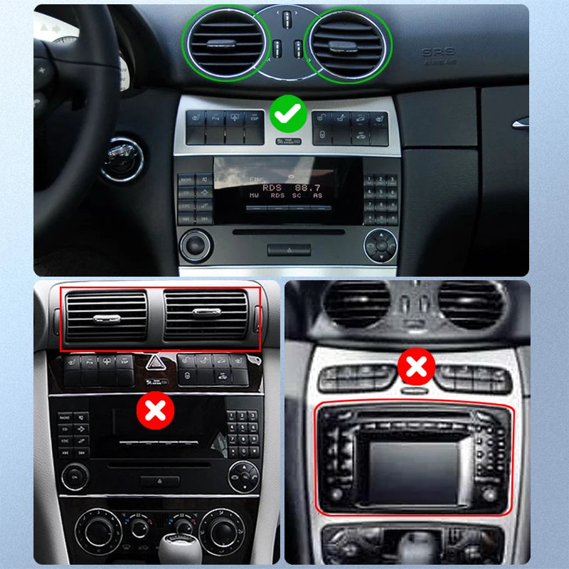 SZLELV Carplay Android Auto Car Radio Multimedia For Mercedes Benz CLC CLK C-Class W203 C1