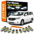 ZITWO 15Pcs For Nissan Quest 2011 2012 2013 2014 2015 2016 2017 Car Lamp LED Bulb Interior Dome  - Canbus LED Car Light
