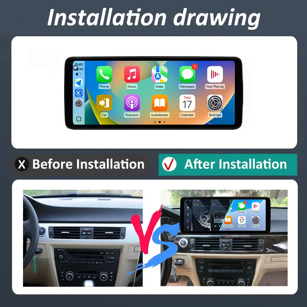 for BMW 3 Series E90 2006 - 2011 Car Video Multimedia player DSP Stereo Android 16 GPS Nav