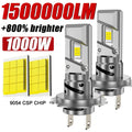 H7 LED CANBUS Headlight 1:1 Mini Wireless 60000LM 9054 CSP With Fan Headlamp Auto Diode La