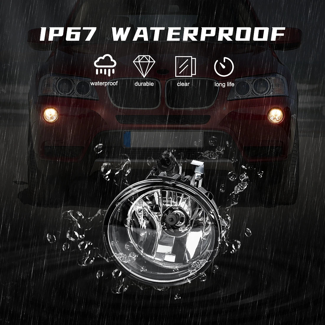 63177238787 63177238788 Fog Lights For BMW X1 X3 F25 X4 F26 X5 F15 X6 F16 2010-2020 Bumper | AUTOKITSHOP