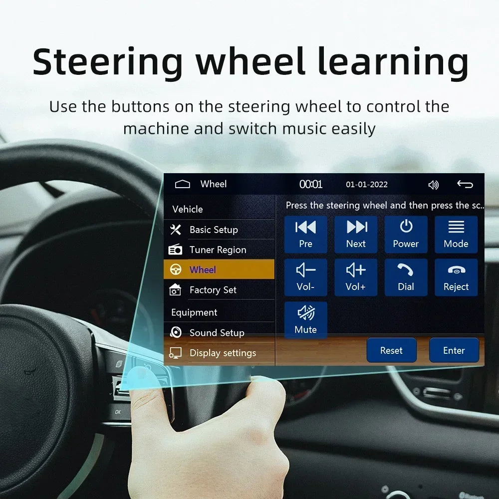 1Din 4.1 Inch Touch Screen MP5 Multimedia Video Player Support Rear View Camera BT5.0 USB  | AUTOKITSHOP