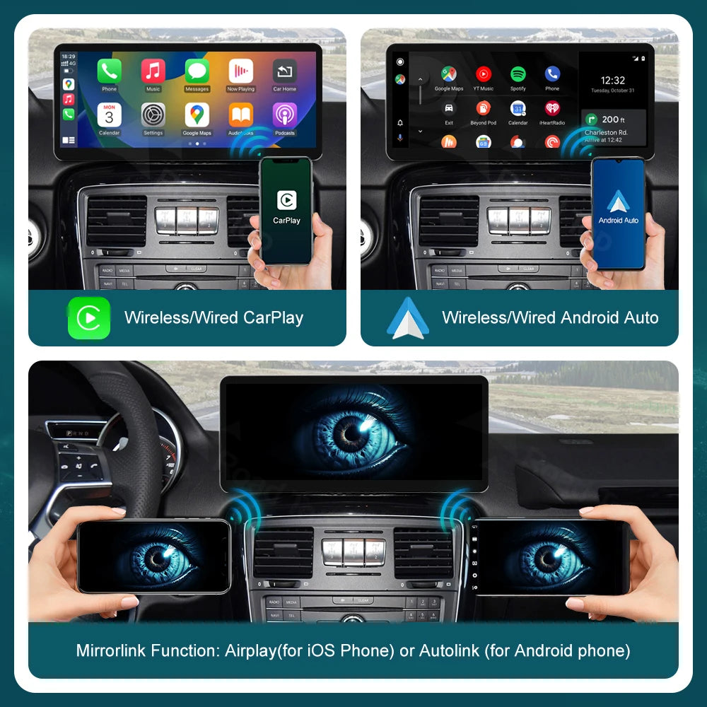 CN 12.3 Ultra-thin Screen Wireless CarPlay Android Auto Multimedia Linux for Mercedes-Benz