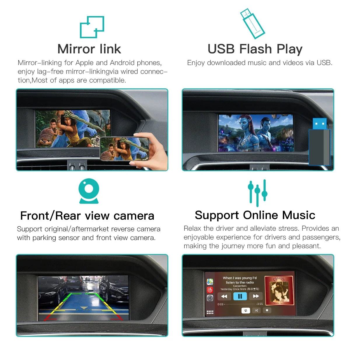 AUTOABC Wireless CarPlay Android Auto for Mercedes Benz A B C E Class GLA CLA CLE W205 W17 | AUTOKITSHOP