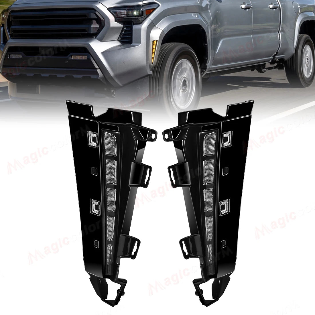 LED Front Wheel Arches Side Marker Light For Toyota Tacoma 2024 2025 2026 Front Fender Run | AUTOKITSHOP