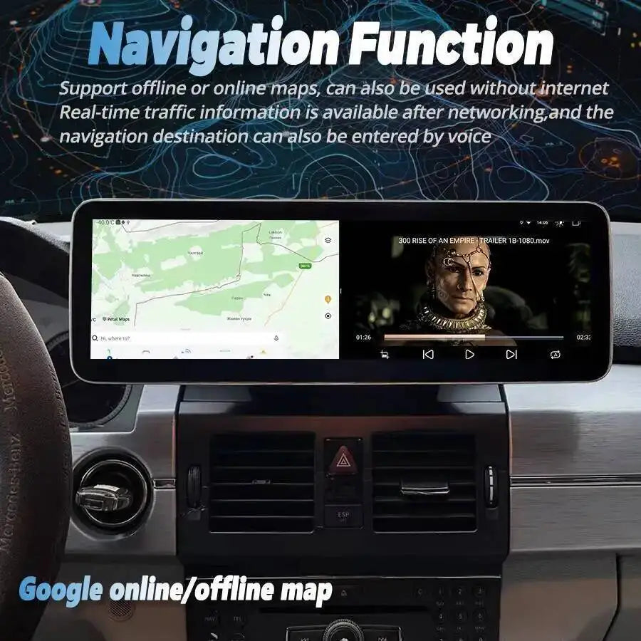 For Mercedes Benz GLK 280 GLK300 GLK350 GLK260 GLK200 2009-2015 Car Radio 14.9inch Android | AUTOKITSHOP