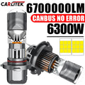 6300W H7 H4 LED Canbus Light 1:1 Mini Size Car Headlight With Projector Lens H11 H8 9005 9