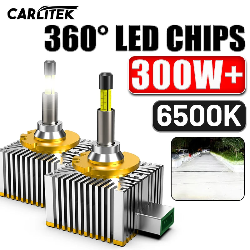 360 D1S LED Headlight HID D2S D3S D4S For BMW Benz Audi VW Plug&Play 1:1 HID Turbo Car Aut