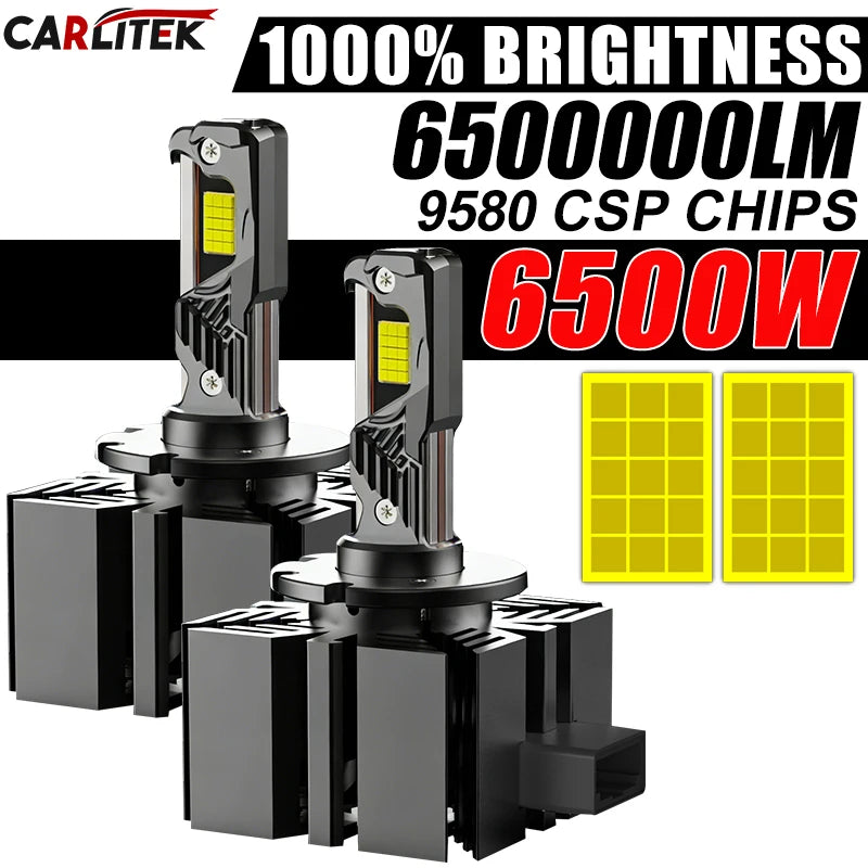 6500000LM D1S D3S D8S LED Headlight Bulbs 6000K White Turbo LED Headlamps D1R D3R LED Ligh