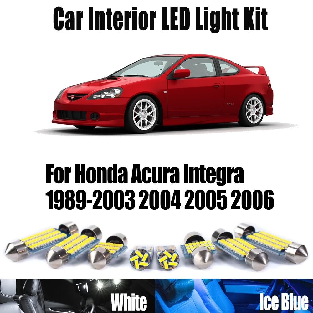 LED Interior Light Kit for Honda Acura Integra 1989- 2004 - Canbus Dome Map Door Trunk Bulbs | AUTOKITSHOP