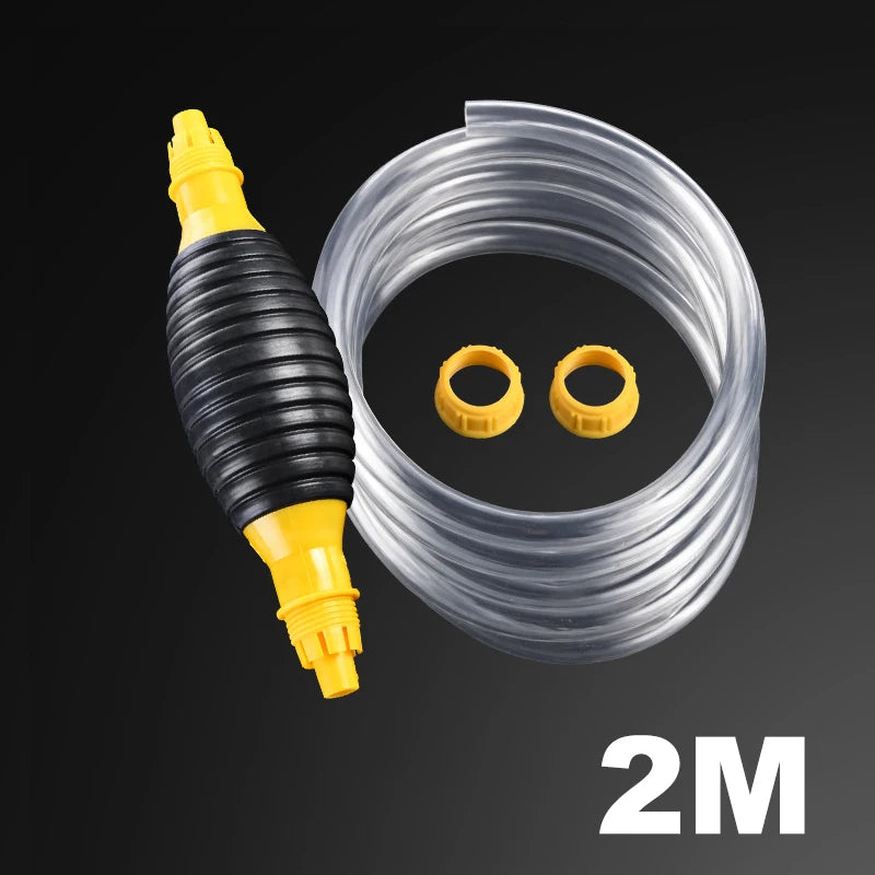 2M Hand Fuel Pump Car Fuel Tank Sucker Oil Transfer Fuel Pump Petrol Diesel Liquid Manual Pump S - Automotive LED Light