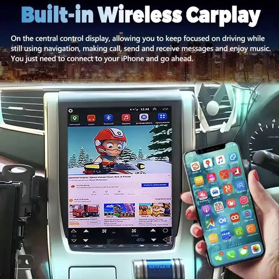 Android Screen Car Radio For TOYOTA Alphard 20 Series Vellfire 2008 -2014 Autoradio Wirele | AUTOKITSHOP