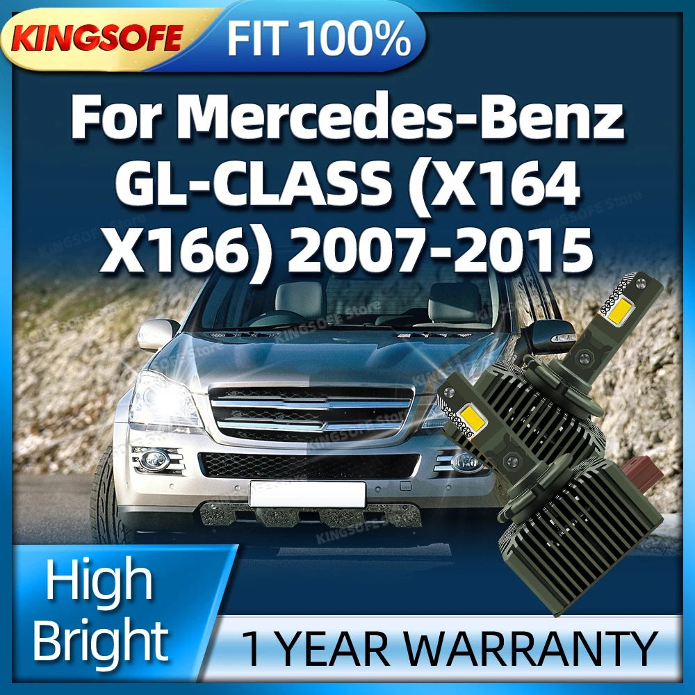 Auto Lamp D1S LED Headlight 6000K HID Xenon Bulb Canbus For Mercedes Benz GL-CLASS X164 X1