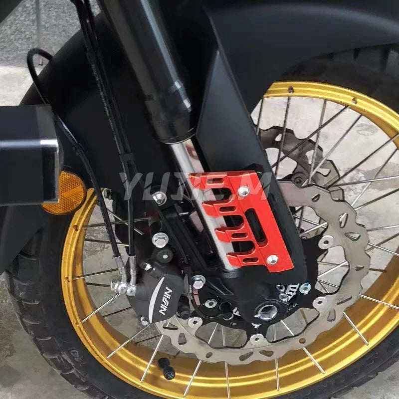 For FZ6 FZ-6 FAZER Universal Motorcycle Mudguard Side Protection Mount Shock Absorber Front Fend - Automotive LED Light