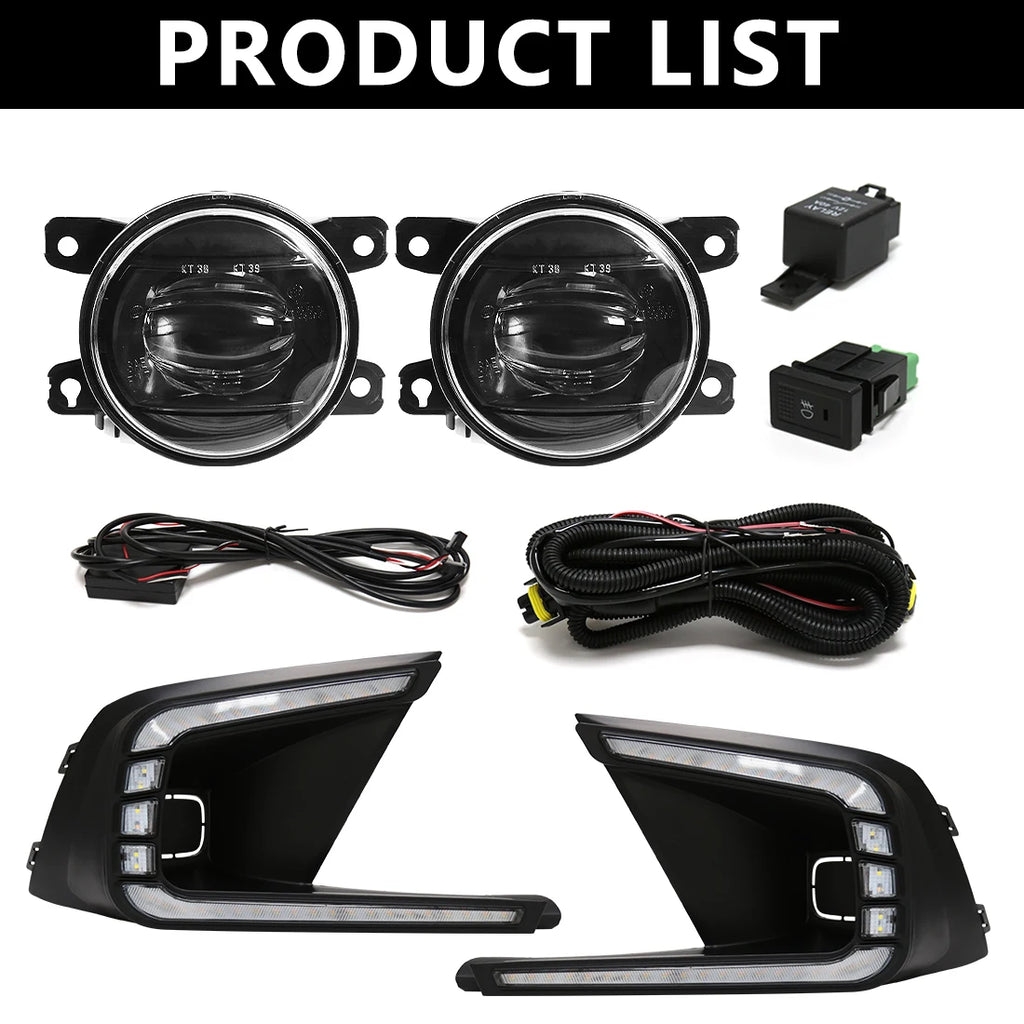71191 71141-T31-H10 Led Fog Lights Daytime Running Lamp DRL Bumper Cover for Honda Civic 2 | AUTOKITSHOP