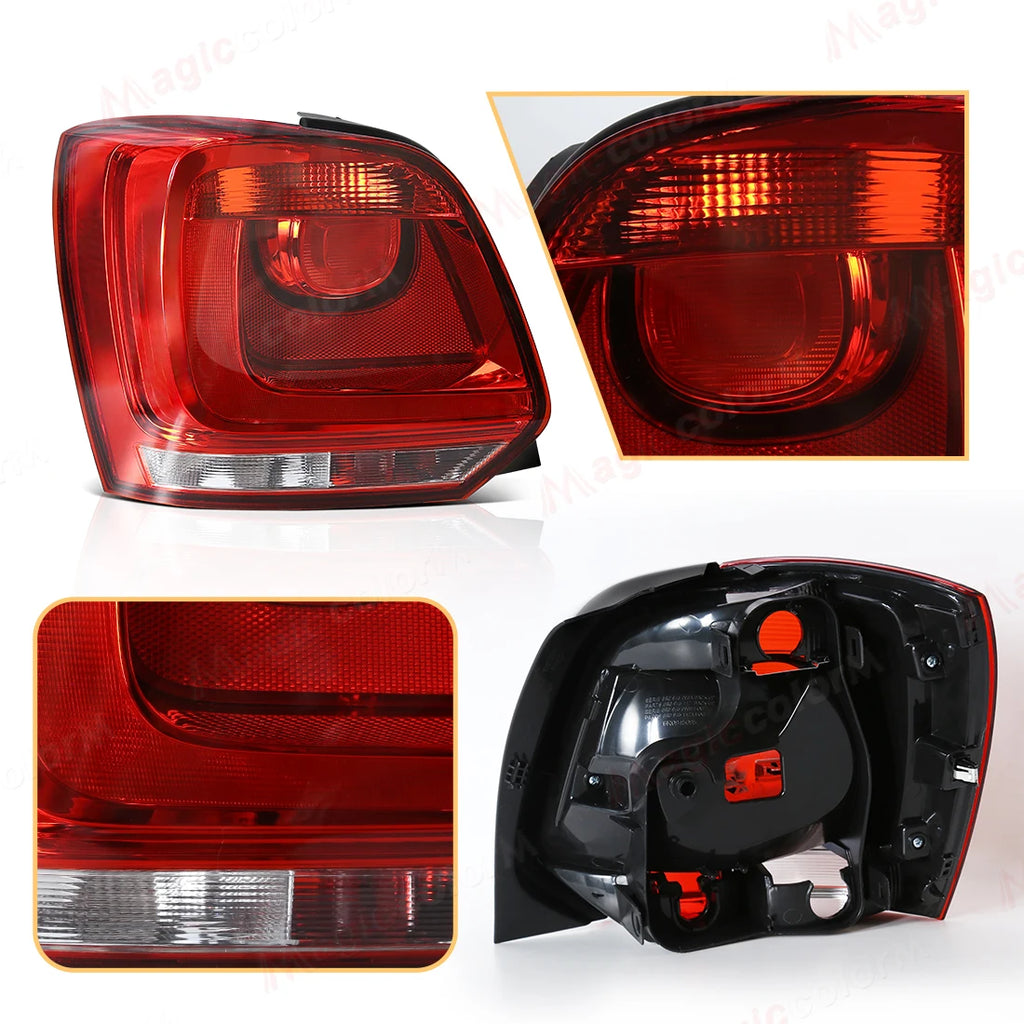 Taillights For Volkswagen VW Polo 6R 2009 2010 2011 2012 2013 2014 Brake Rear Tail Lights  | AUTOKITSHOP