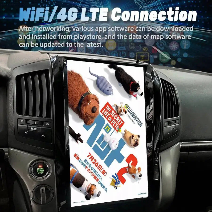 16 Inch Vertical Screen CarPlay GPS Navigation Car Multimedia Player Qualcomm Processor Fo | AUTOKITSHOP