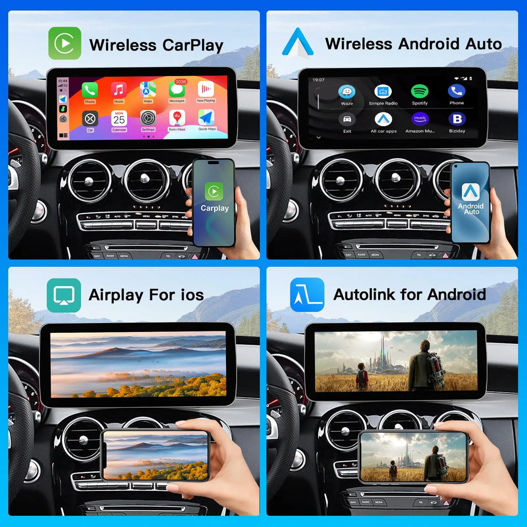 12.3" Android Radio for Mercedes Benz C Class W205 GLC X253 2015-2018 NTG 5.0 Qualcomm 668