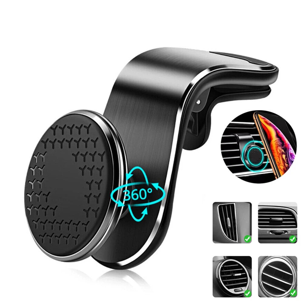Magnetic Car Phone Holder Mobile Support For The Car Cell phone Support Mobile Door For Auto For - Automotive LED Light