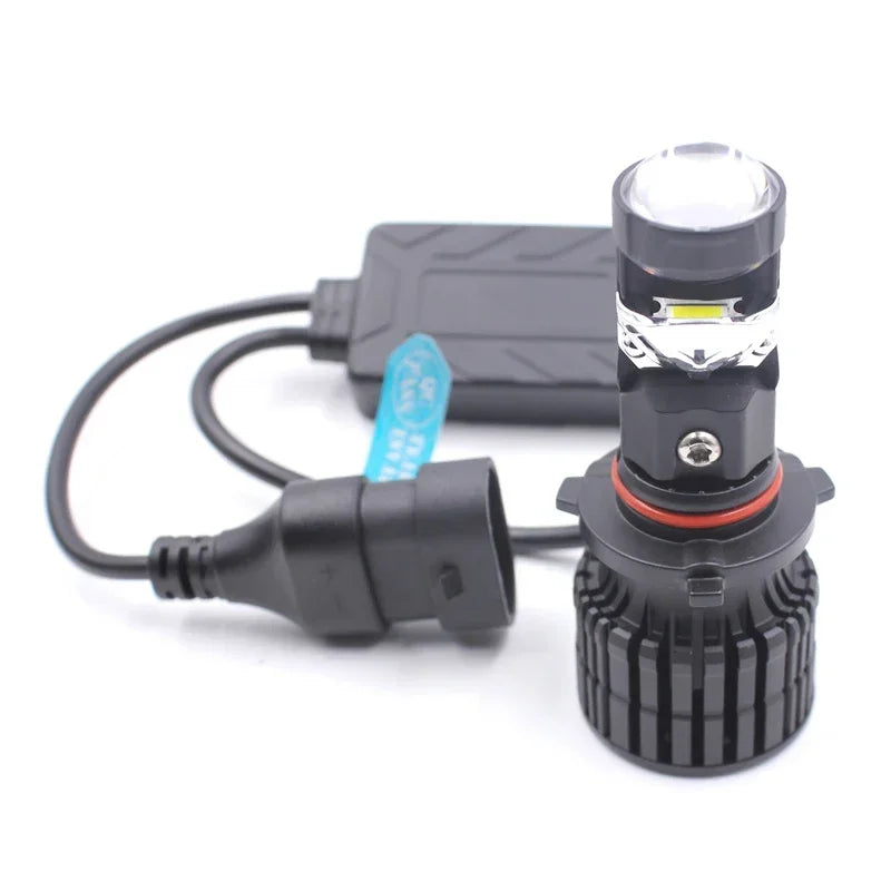 T03 Car Projector 110W H4 Mini Car Led Light H4 H7 Proyector H4 H7 H8 9005 9006 Lens Canbu