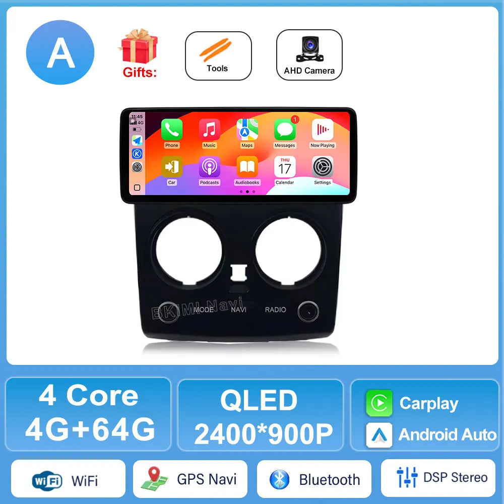 12.3" Multimedia Player Car Radio for Nissan Qashqai 2008-2015 - GPS, Carplay, Android Auto, 4G WiFi Head Unit