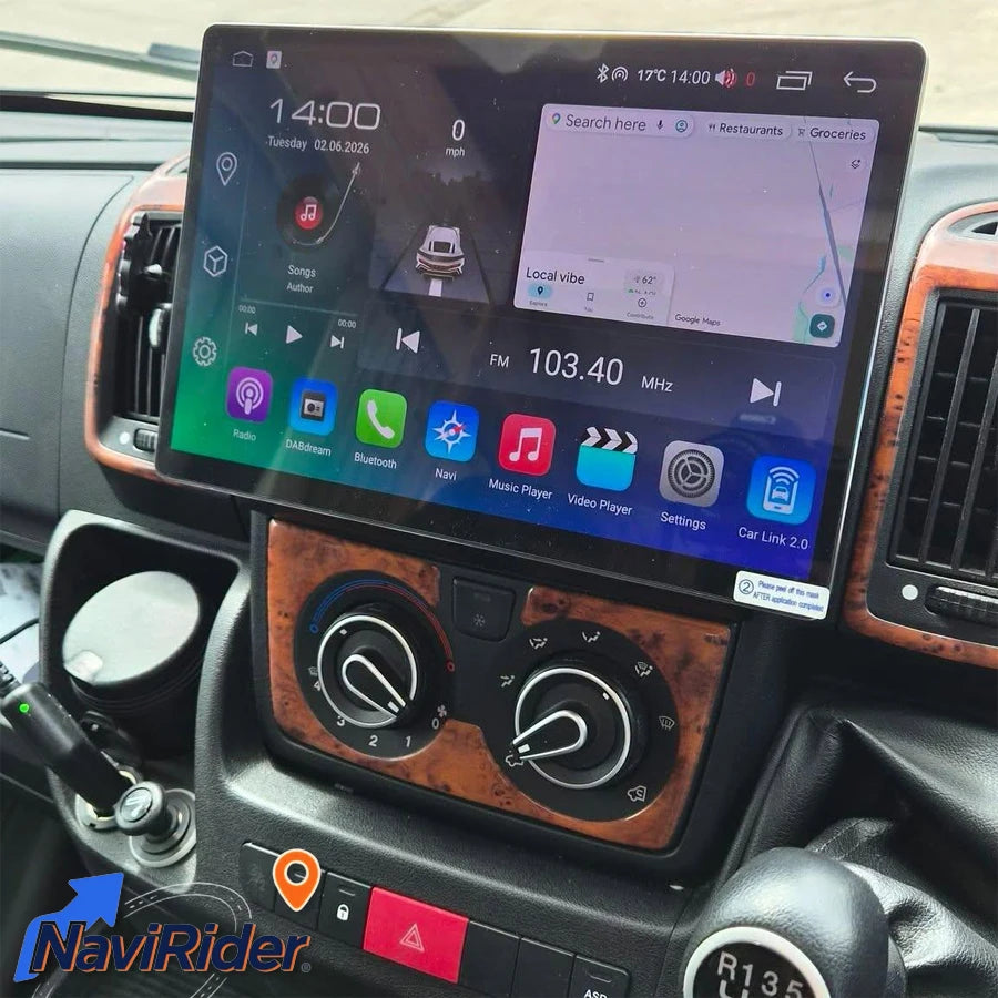 12.5'' Android Auto For Fiat Ducato Peugeot Boxer Citroen Jumper 2006-2022 CarPlay Stereo