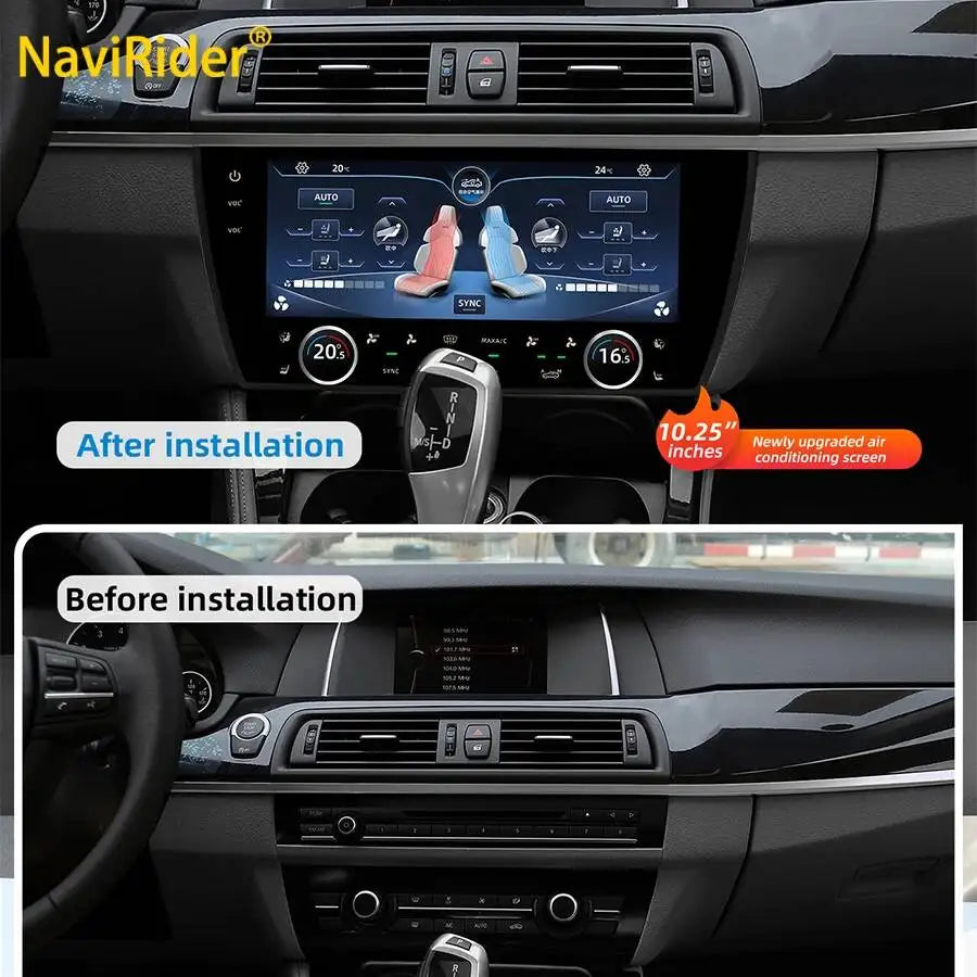 For BMW 5 Series F10 2011-2017 AC Screen Car Digital Panel Climate Control LCD Air Conditi