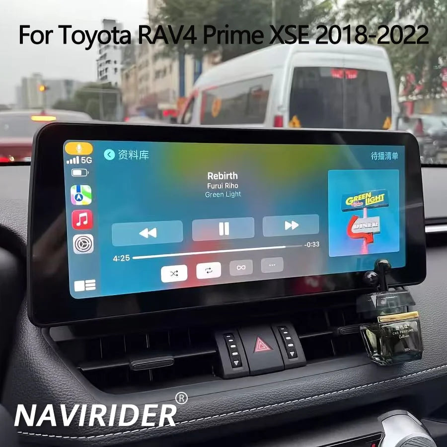 12.3 Inch Android 15 Car Stereo Screen for Toyota RAV4 Prime XSE 2018-2022 8+256GB Carplay