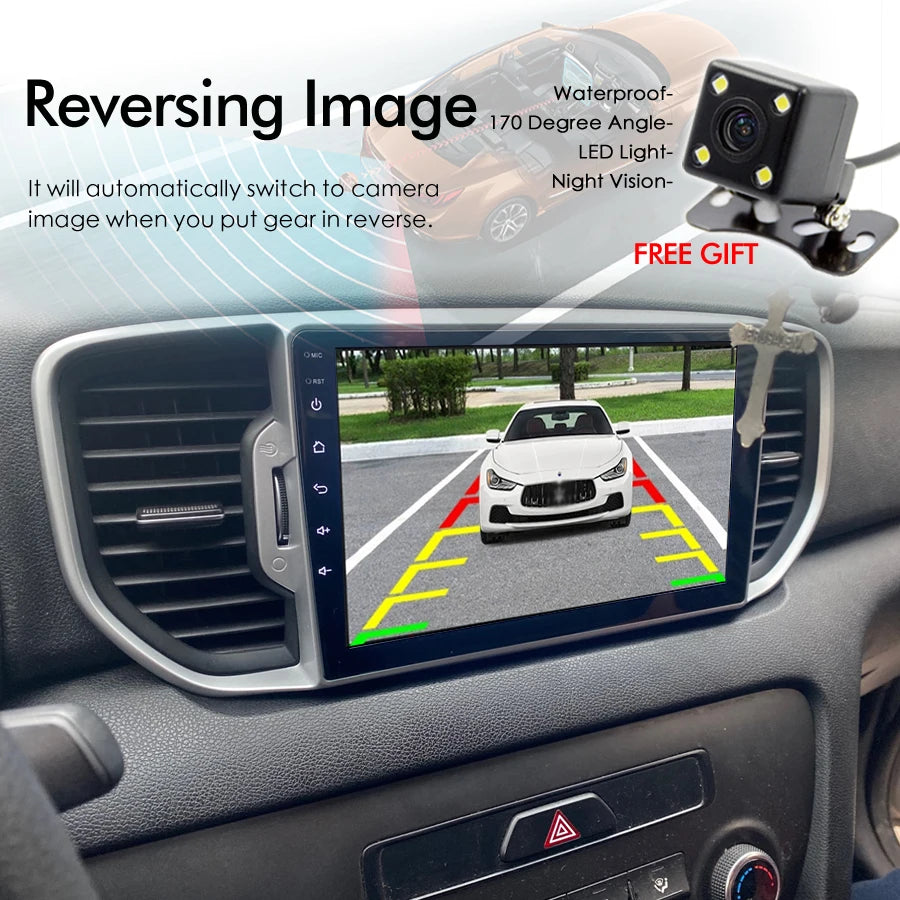 Android 14 8+128GB AI Voice Control Wireless CarPlay DSP Car Radio For KIA Sportage 4 QL 2